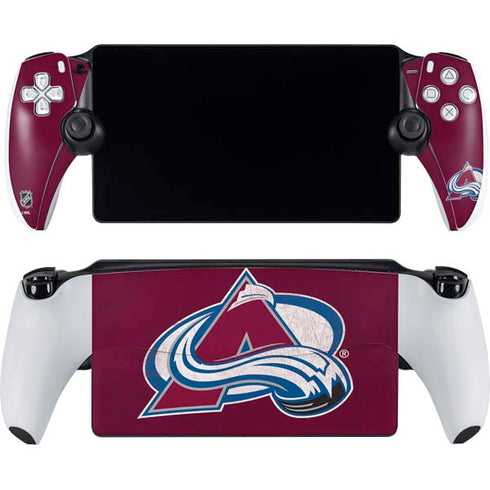 NHL Colorado Avalanche Distressed PlayStation Portal Remote Player Skin
