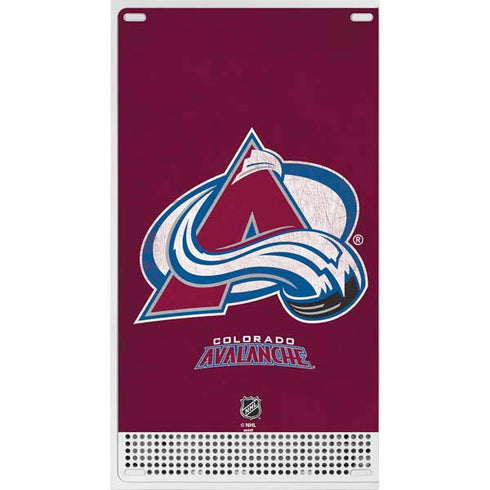 NHL Colorado Avalanche Distressed Xbox Series S Console Skin