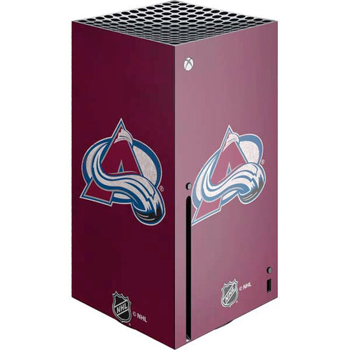 NHL Colorado Avalanche Distressed Xbox Series X Console Skin