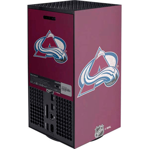 NHL Colorado Avalanche Distressed Xbox Series X Console Skin
