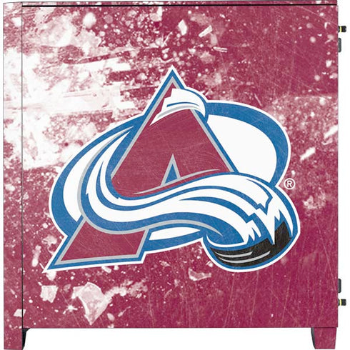 NHL Colorado Avalanche Frozen Corsair 4000D Tempered Glass Mid-Tower ATX Case Skin