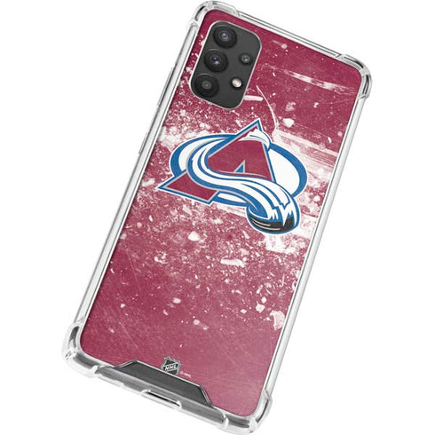NHL Colorado Avalanche Frozen Galaxy A32 5G Clear Case