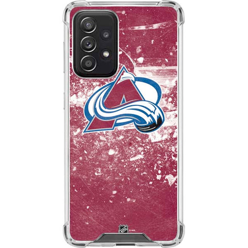 NHL Colorado Avalanche Frozen Galaxy A52 5G Clear Case