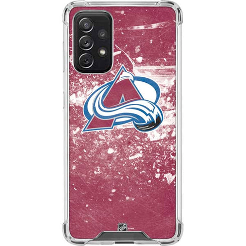 NHL Colorado Avalanche Frozen Galaxy A72 5G Clear Case