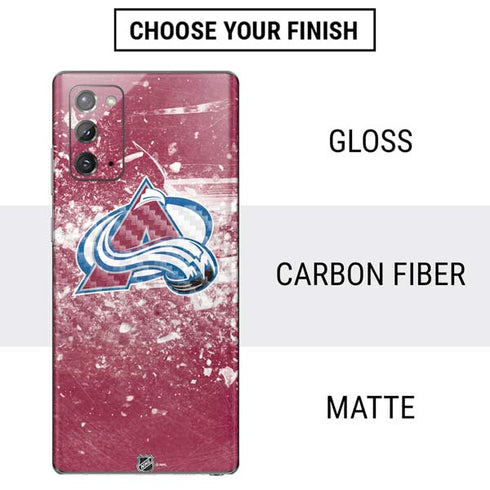 NHL Colorado Avalanche Frozen Galaxy Note20 5G Skin