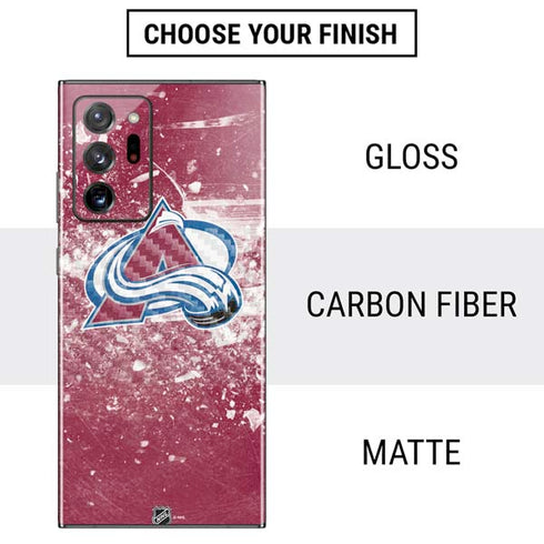 NHL Colorado Avalanche Frozen Galaxy Note20 Ultra 5G Skin
