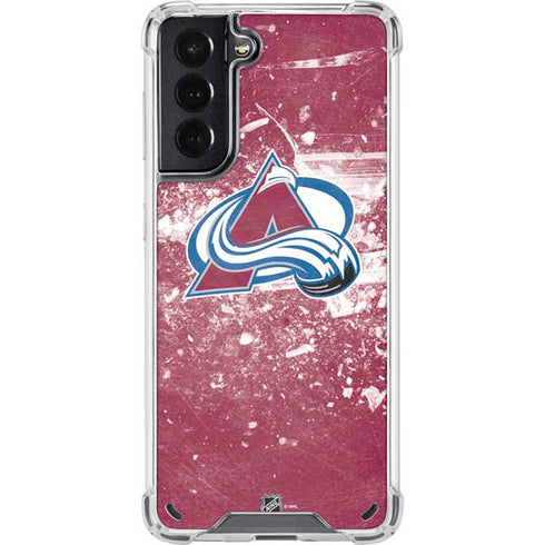 NHL Colorado Avalanche Frozen Galaxy S21 5G Clear Case