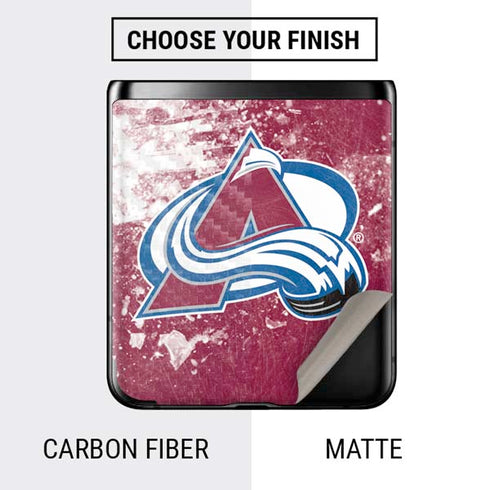 NHL Colorado Avalanche Frozen Galaxy Z Flip Skin