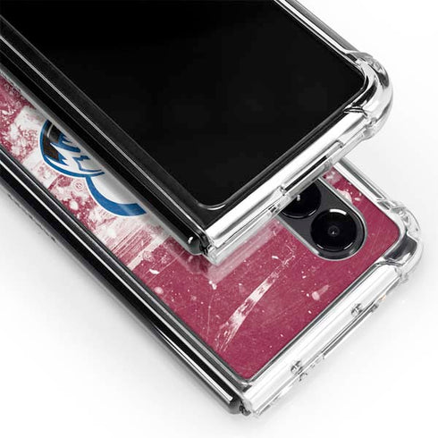 NHL Colorado Avalanche Frozen Galaxy Z Fold4 5G Clear Case