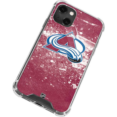 NHL Colorado Avalanche Frozen iPhone 13 Mini Clear Case