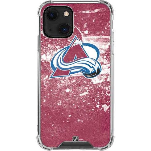 NHL Colorado Avalanche Frozen iPhone 14 Plus Clear Case