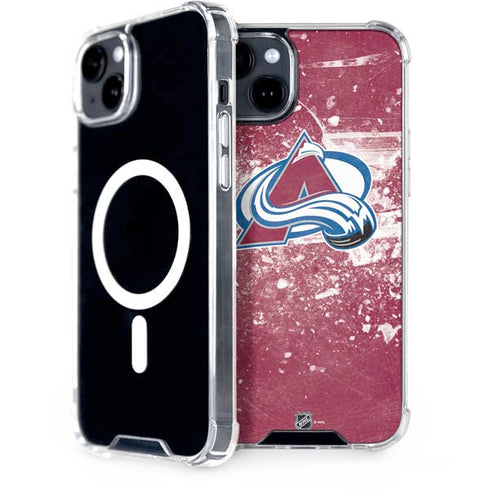 NHL Colorado Avalanche Frozen iPhone 15 Plus MagSafe Case