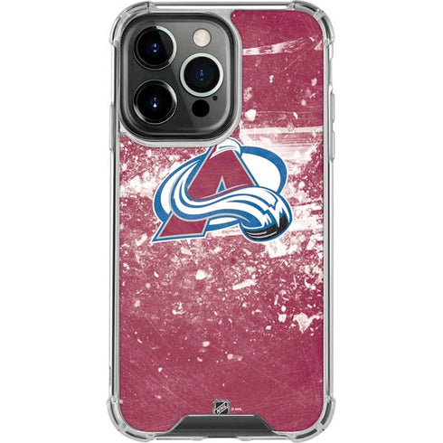 NHL Colorado Avalanche Frozen iPhone 14 Pro Clear Case
