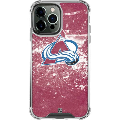 NHL Colorado Avalanche Frozen iPhone 14 Pro Max Clear Case