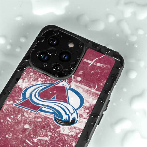NHL Colorado Avalanche Frozen iPhone 14 Pro Max Waterproof Case