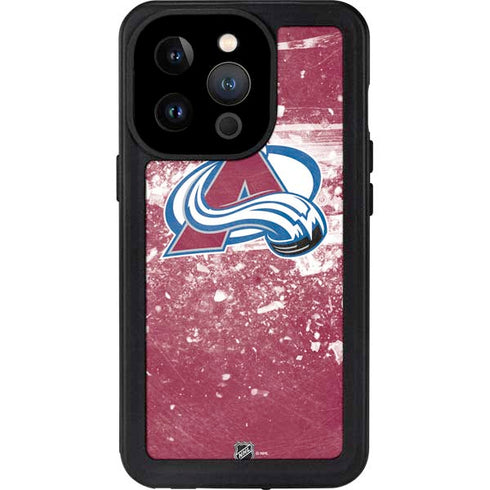 NHL Colorado Avalanche Frozen iPhone 14 Pro Waterproof Case