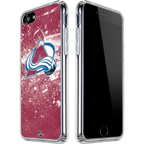 NHL Colorado Avalanche Frozen iPhone SE (2nd & 3rd Gen) Clear Case