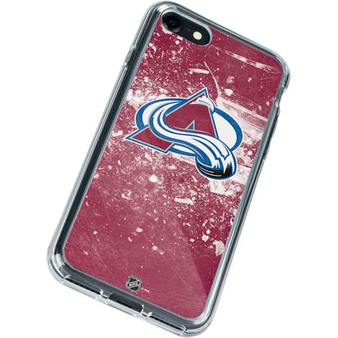 NHL Colorado Avalanche Frozen iPhone SE (2nd & 3rd Gen) Clear Case