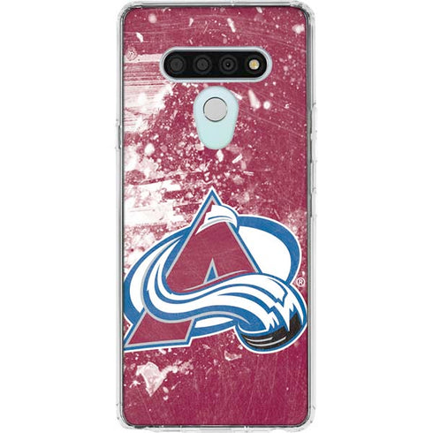 NHL Colorado Avalanche Frozen LG Stylo 6 Clear Case