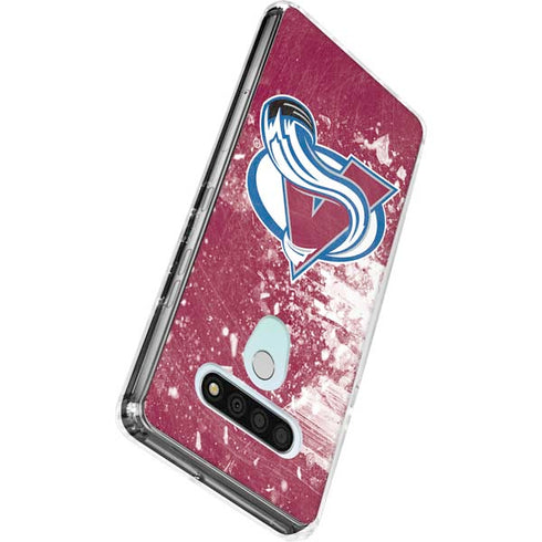 NHL Colorado Avalanche Frozen LG Stylo 6 Clear Case