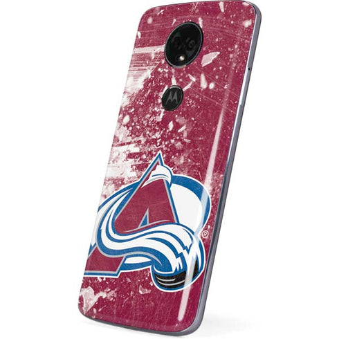 NHL Colorado Avalanche Frozen Moto E5 Plus Skin