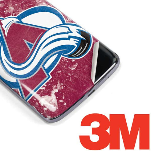 NHL Colorado Avalanche Frozen Moto E5 Plus Skin