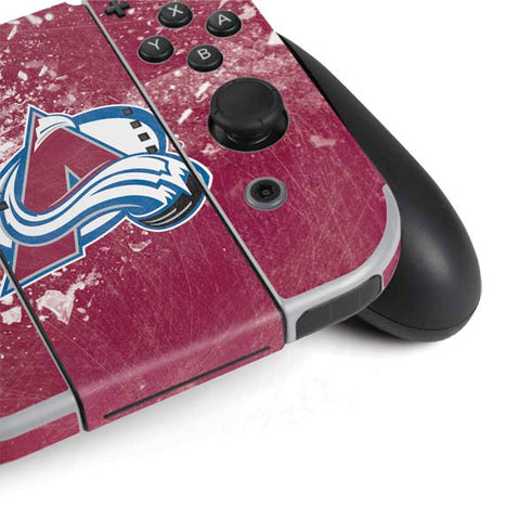 NHL Colorado Avalanche Frozen Nintendo Switch OLED (2021) Skin