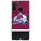 NHL Colorado Avalanche Jersey Galaxy A21 Clear Case