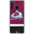 NHL Colorado Avalanche Jersey Galaxy A21 Clear Case