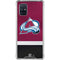 NHL Colorado Avalanche Jersey Galaxy A71 5G Clear Case