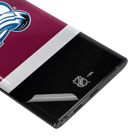 NHL Colorado Avalanche Jersey Galaxy Note 10 Skin