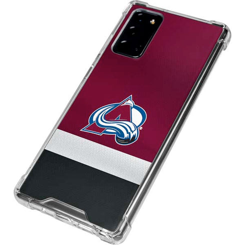NHL Colorado Avalanche Jersey Galaxy Note20 5G Clear Case