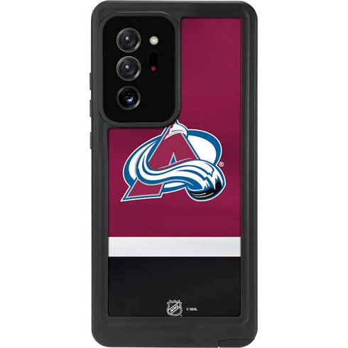 NHL Colorado Avalanche Jersey Galaxy Note20 Ultra 5G Waterproof Case