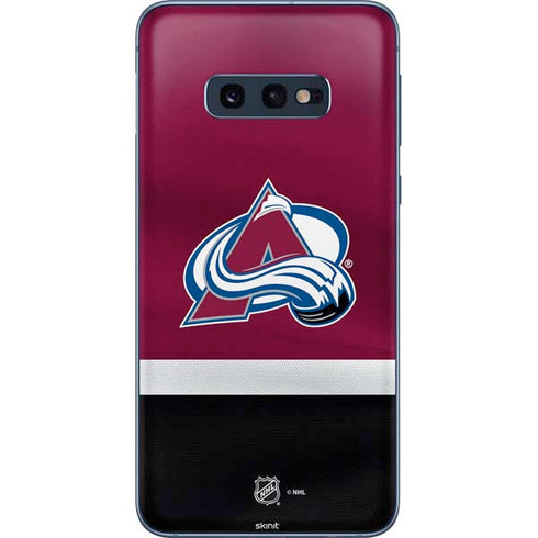 NHL Colorado Avalanche Jersey Galaxy S10e Skin