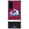 NHL Colorado Avalanche Jersey Galaxy S20 FE Clear Case