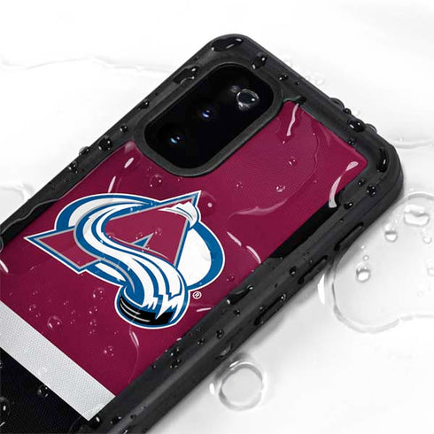 NHL Colorado Avalanche Jersey Galaxy S20 Waterproof Case