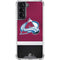 NHL Colorado Avalanche Jersey Galaxy S22 Clear Case