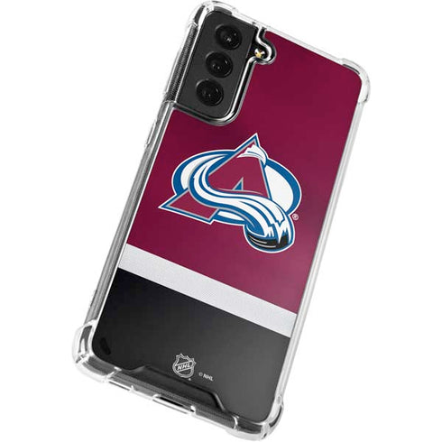 NHL Colorado Avalanche Jersey Galaxy S22 Plus Clear Case