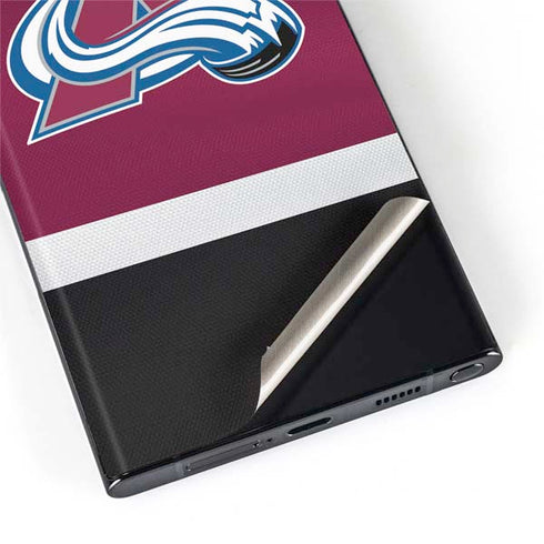 NHL Colorado Avalanche Jersey Galaxy S22 Ultra Skin