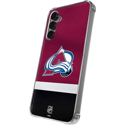 NHL Colorado Avalanche Jersey Galaxy S24 Plus Clear Case