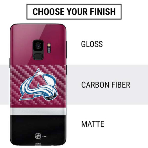 NHL Colorado Avalanche Jersey Galaxy S9 Skin