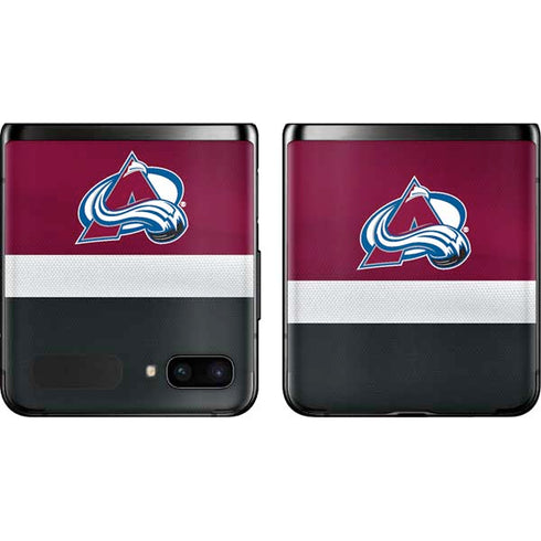 NHL Colorado Avalanche Jersey Galaxy Z Flip Skin