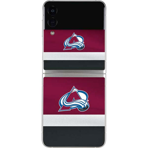 NHL Colorado Avalanche Jersey Galaxy Z Flip4 5G Skin