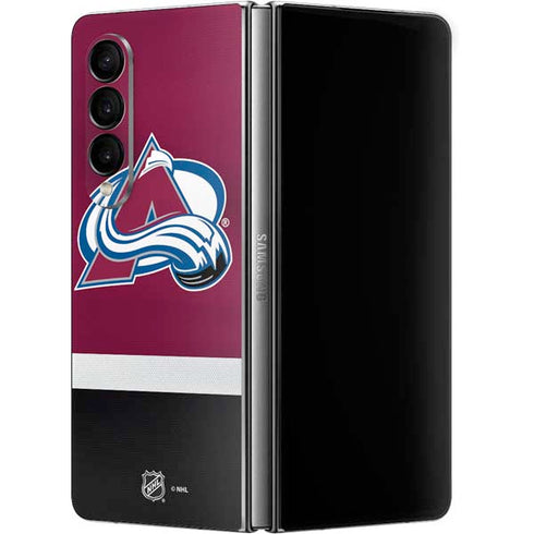 NHL Colorado Avalanche Jersey Galaxy Z Fold4 5G Skin