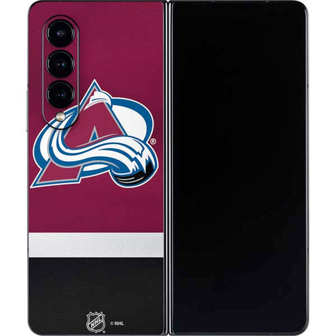 NHL Colorado Avalanche Jersey Galaxy Z Fold4 5G Skin