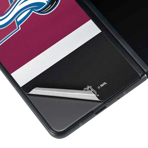 NHL Colorado Avalanche Jersey Galaxy Z Fold4 5G Skin