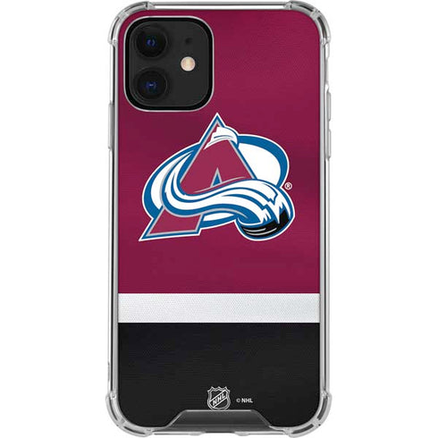 NHL Colorado Avalanche Jersey iPhone 12 Clear Case