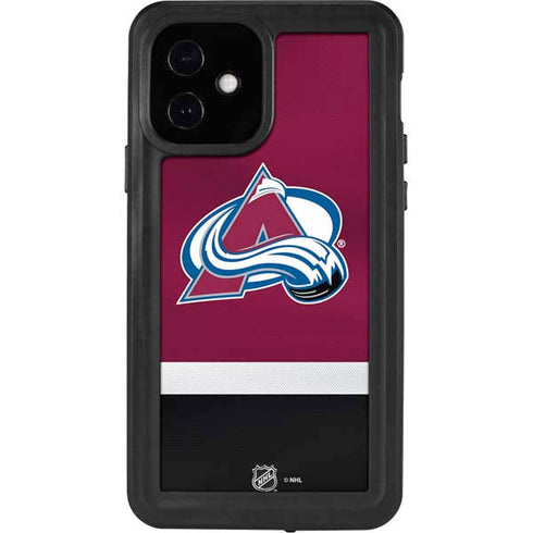 NHL Colorado Avalanche Jersey iPhone 12 Waterproof Case