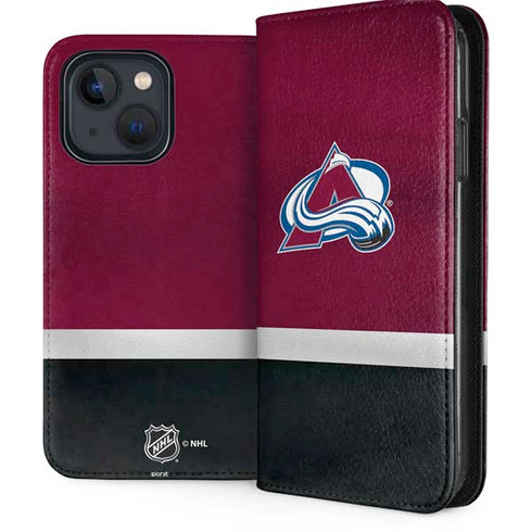 NHL Colorado Avalanche Jersey iPhone 13 Folio Case