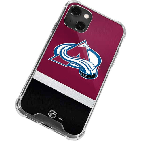 NHL Colorado Avalanche Jersey iPhone 13 Mini Clear Case